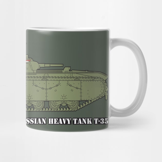 The symbol of Soviet pre-war tank building is the T-35 tank by FAawRay